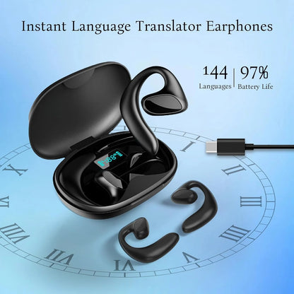 M8 Language BT Translator Earbuds Bluetooth Headset That Supports Translation into 144 Languages Onlinetranslation