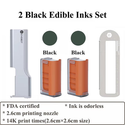 Evebot Printpen Handheld Portable Mini Coffee Printpen Latte Art Macaron Cookie DIY Design Printer Bluetooth 4.2
