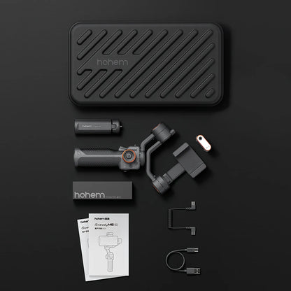 Hohem Isteady M6 3-Axis Handheld Gimbal Stabilizer Selfie Tripod for Smartphone with AI Magnetic Fill Light Video Lighting