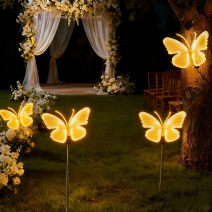 Butterfly Lights LED Butterflies Simulation Dynamic Static Butterfly Lights for Outdoor Home Decor Wedding Party DIY Decorations