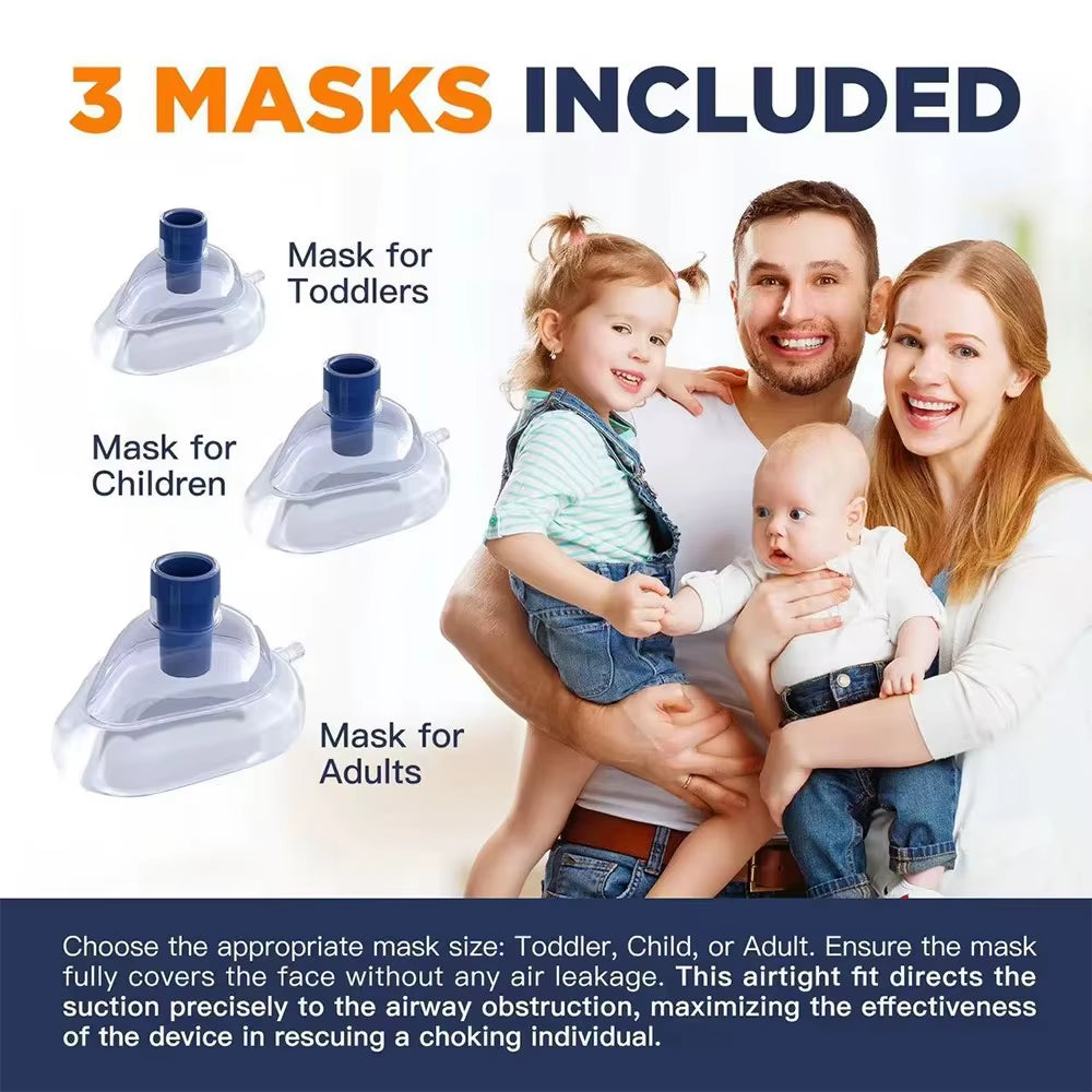 First Aid anti Choking Rescue Device Heimlich Adults Children Kids Masks Home Outdoor Airway Assist Emergency Kit Rescue Device