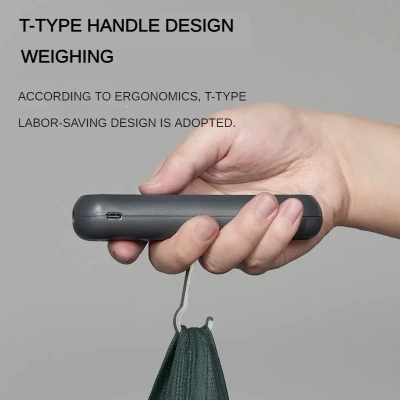 JIMIHOME JM-G3701 Electric Handheld Scale High-Precision Portable 0.01-30Kg Electronic Scale Rechargeable Digital Luggage Scale