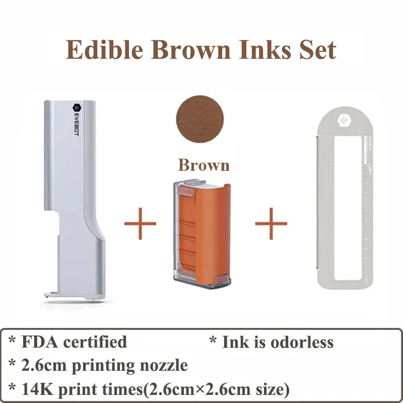 Evebot Printpen Handheld Portable Mini Coffee Printpen Latte Art Macaron Cookie DIY Design Printer Bluetooth 4.2