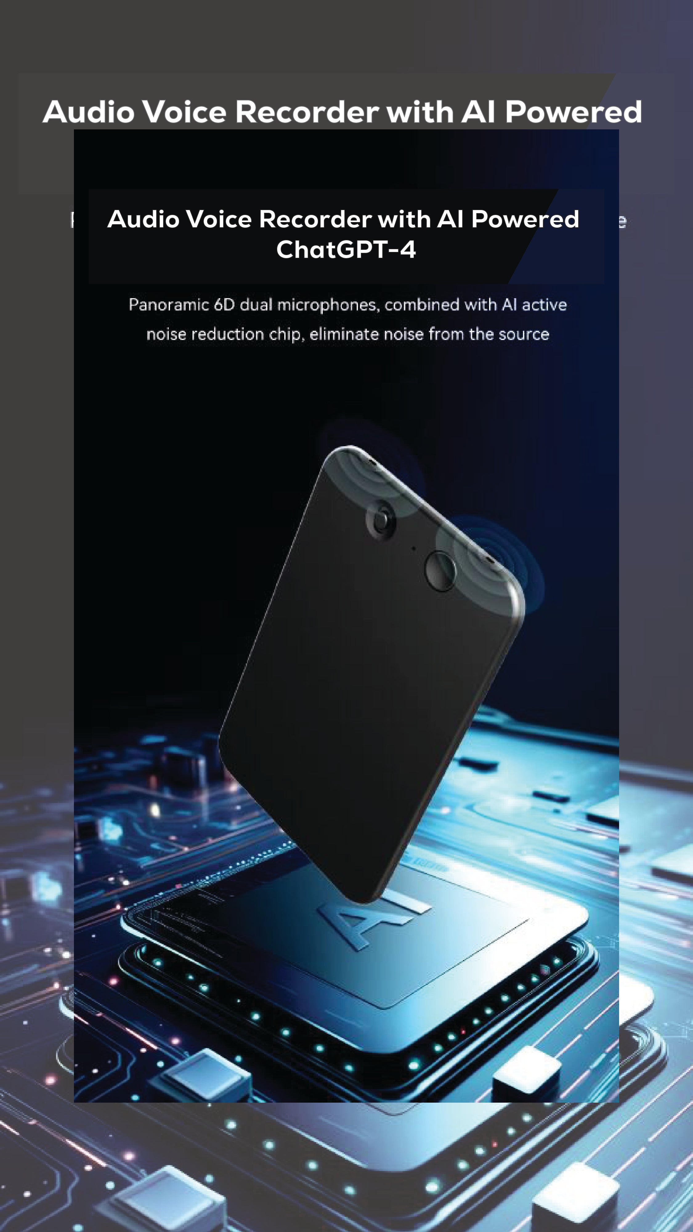 Audio Voice Recorder with AI Powered ChatGPT-4