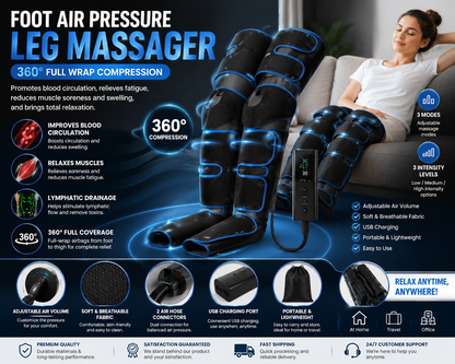 Foot air pressure massager