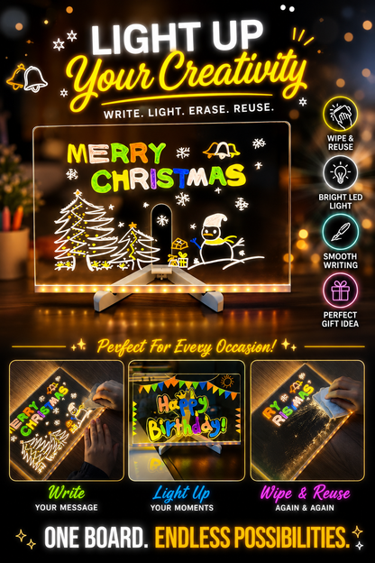 Luminous drawing board