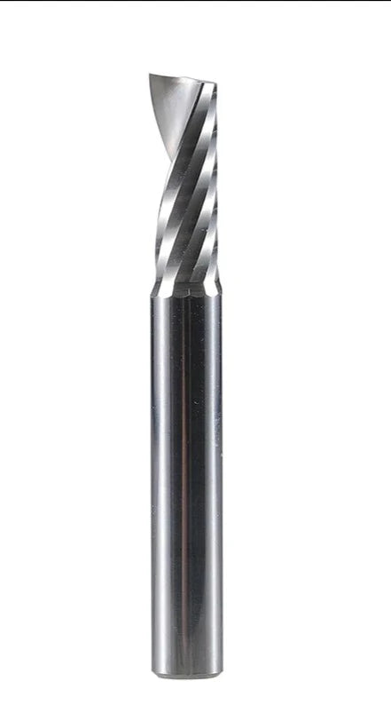 Expensive tungsten cobalt alloy single flute milling cutter spiral end mill for alucobond,acylic,wood,aluminum and copper