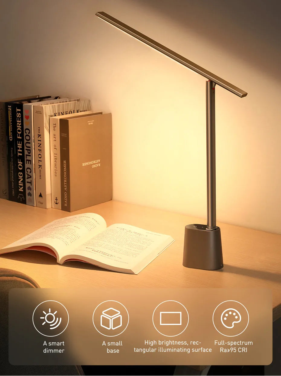 Smart adaptive brightness bedside read lamp
