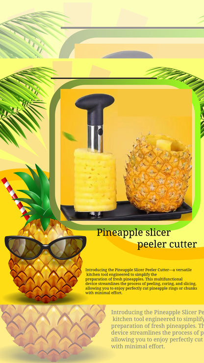 Pineapple slicer peeler cutter