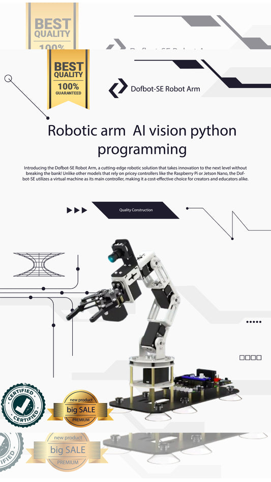 Robotic arm  AI vision python programming