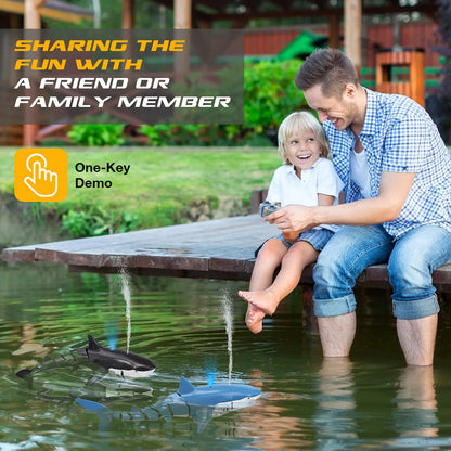 Smart  remote controlled shark /whale spray water!