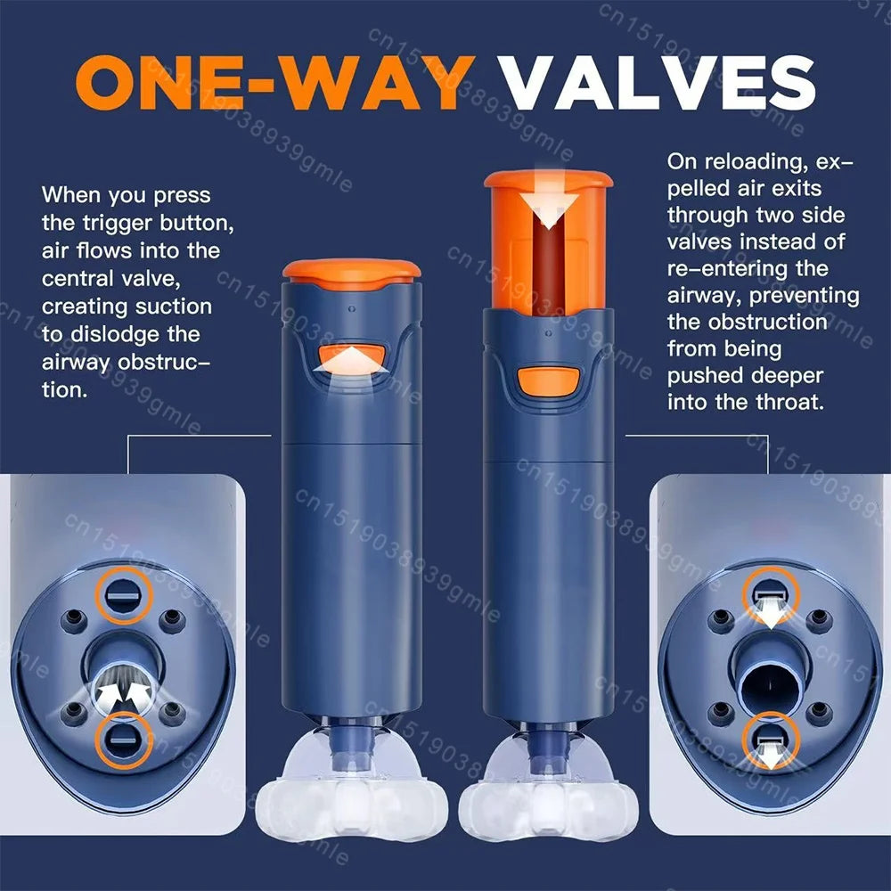 Auto CPR first aid choking device