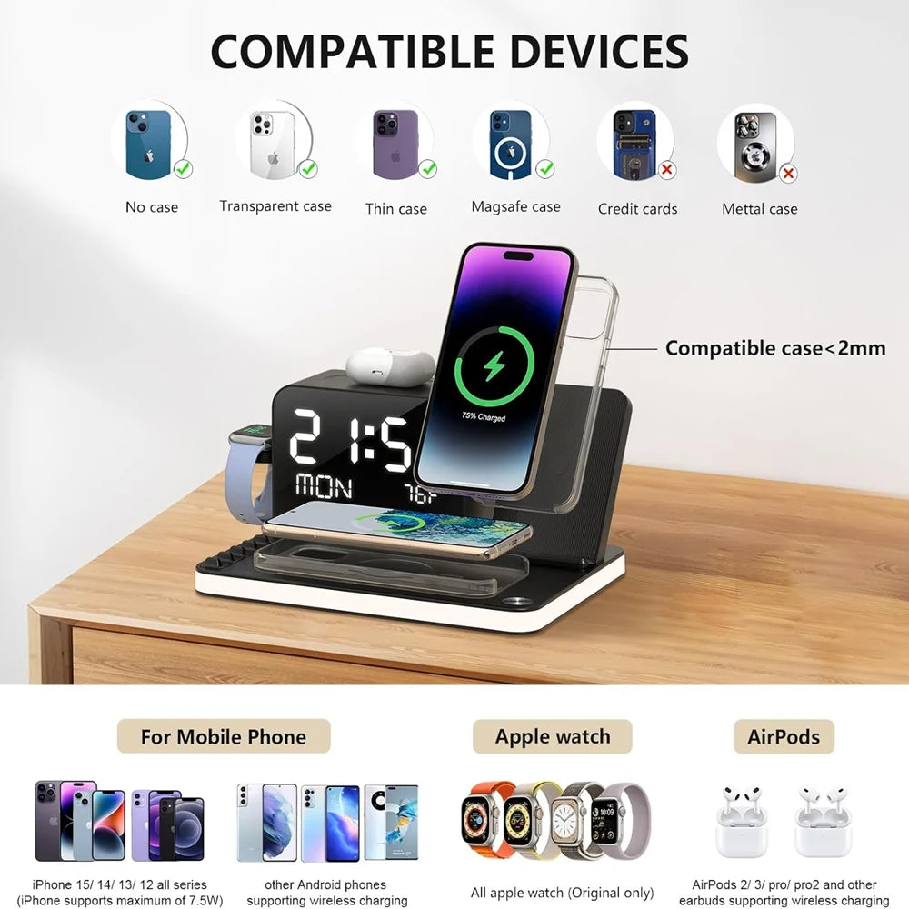 7 in 1 wireless charging station