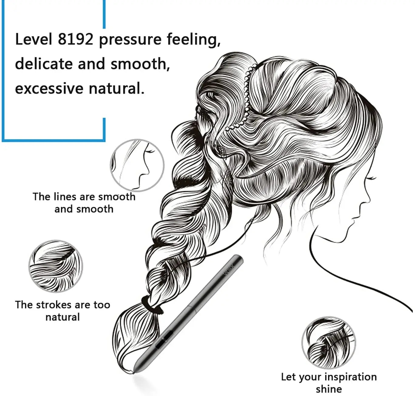 Graphics digital drawing tablet