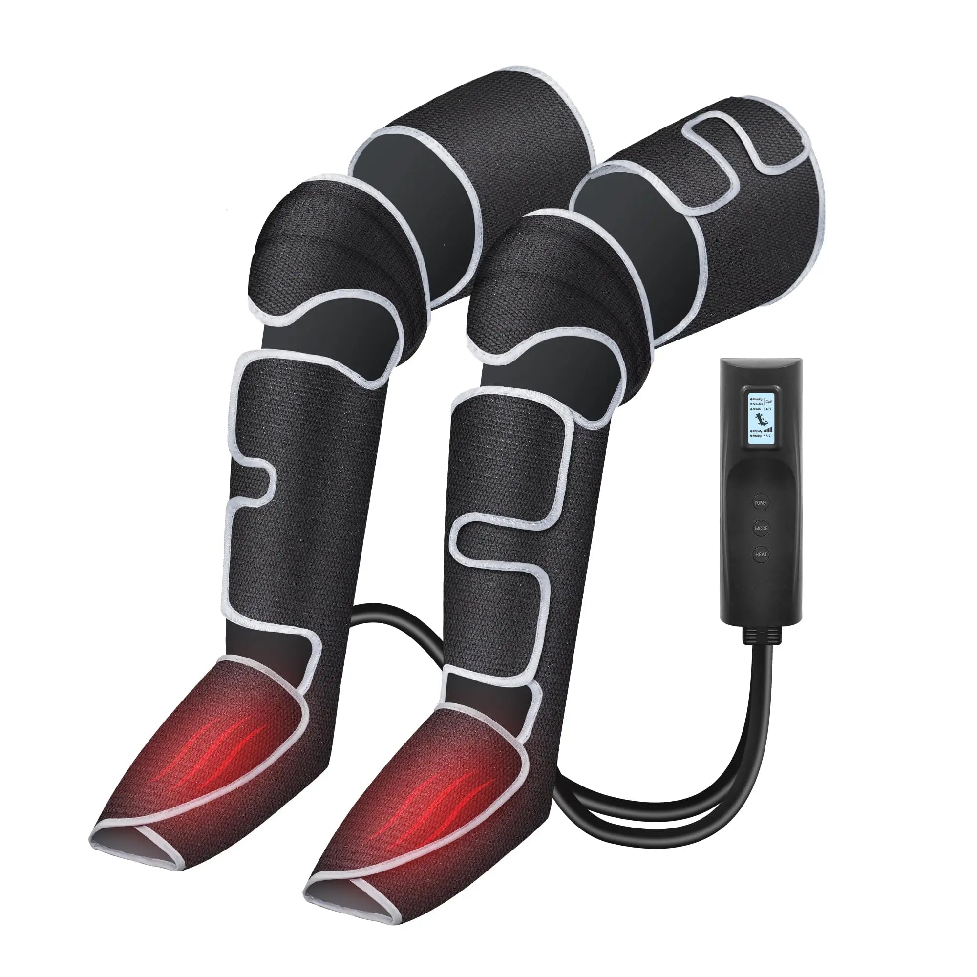 360° air compression leg massager: ultimate foot & calf relief, circulation boost, and lymphatic support!