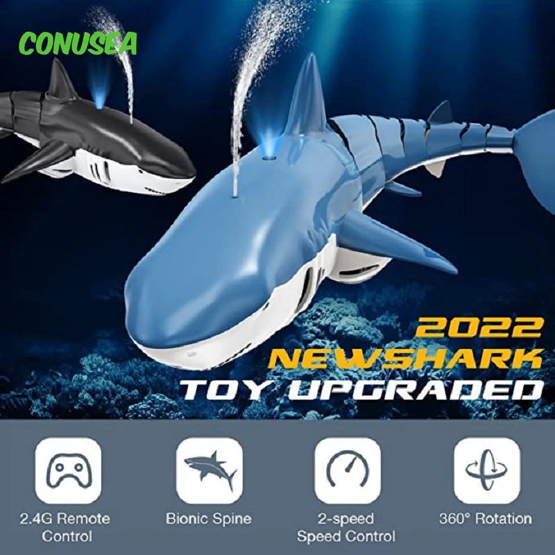 Smart  remote controlled shark /whale spray water!