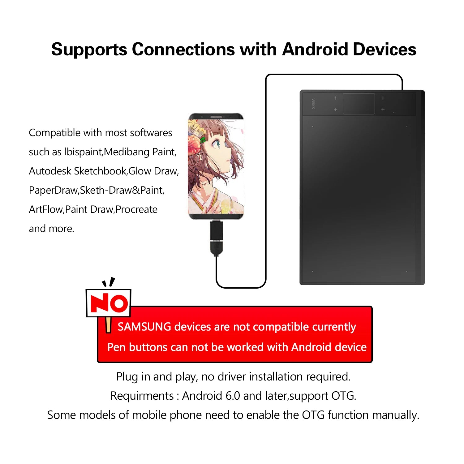 Graphics digital drawing tablet