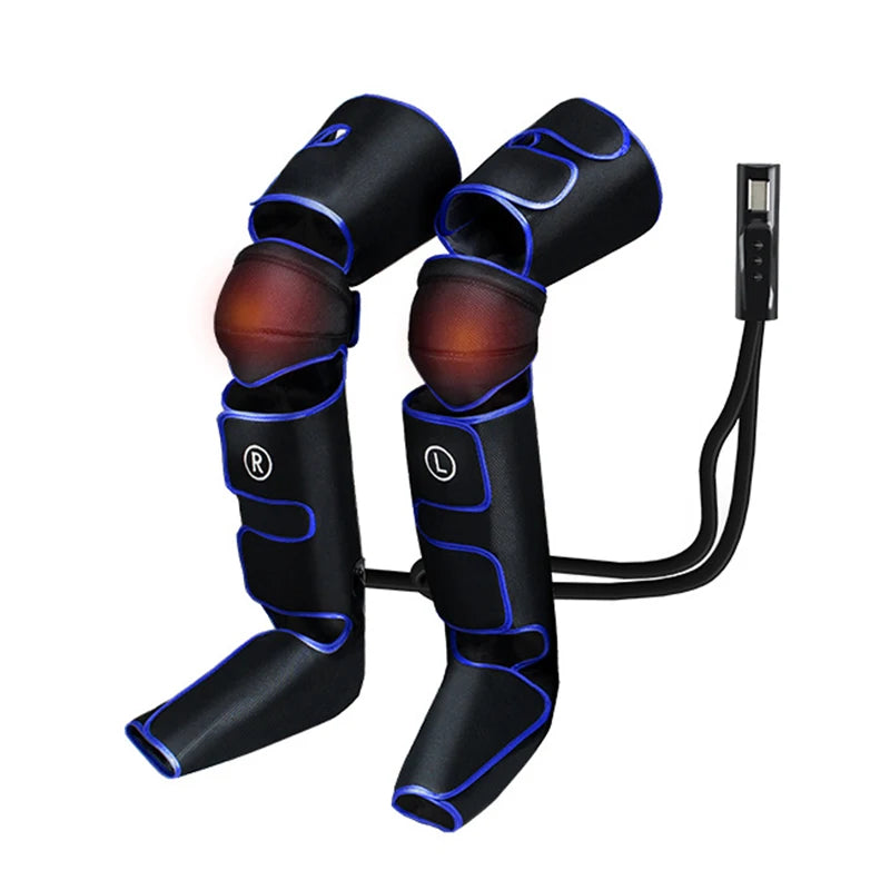 360° air compression leg massager: ultimate foot & calf relief, circulation boost, and lymphatic support!