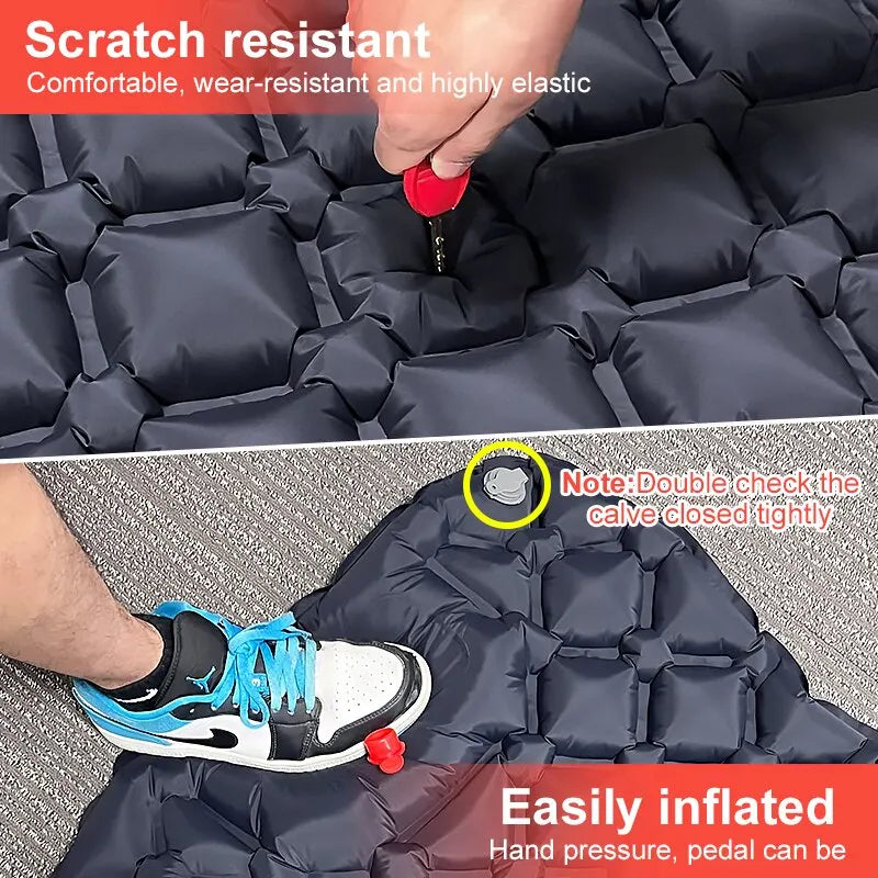 Outdoor inflatable sleeping pad