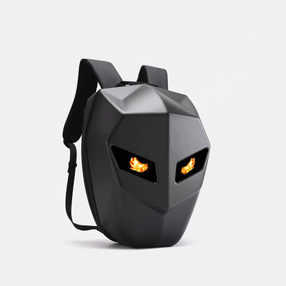 LED Backpack for Man Hard Shell LED Motorcycle Cycling Helmet Backpack for Woman Business Travel Waterproof Laptop Backpack