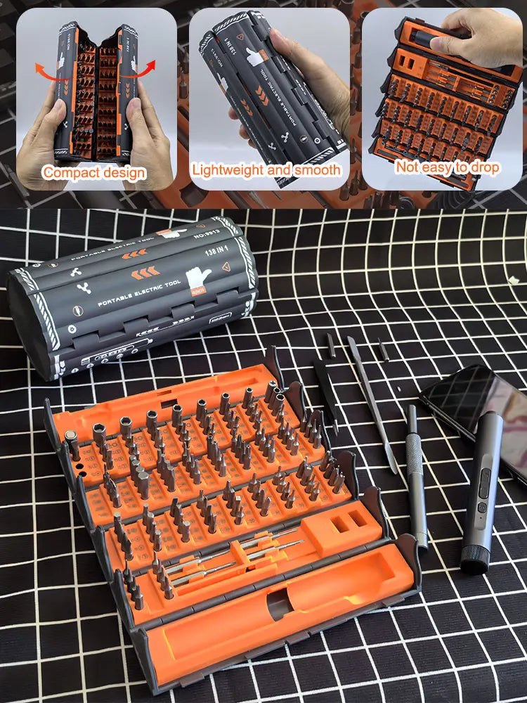 Precision electric screwdriver set