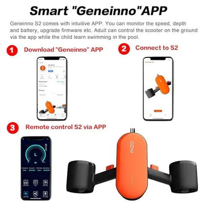 S2 Underwater Scooter,Dual Motors and Smart APP Support,Sea Scooter for Swimming Scuba Free Diving Snorkeling for Kids