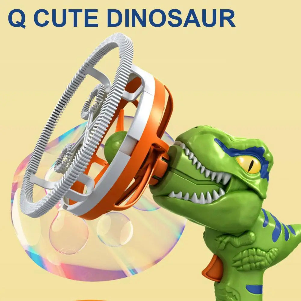 Jurassic bubble blast: Electric dinosaur bubble gun for kids