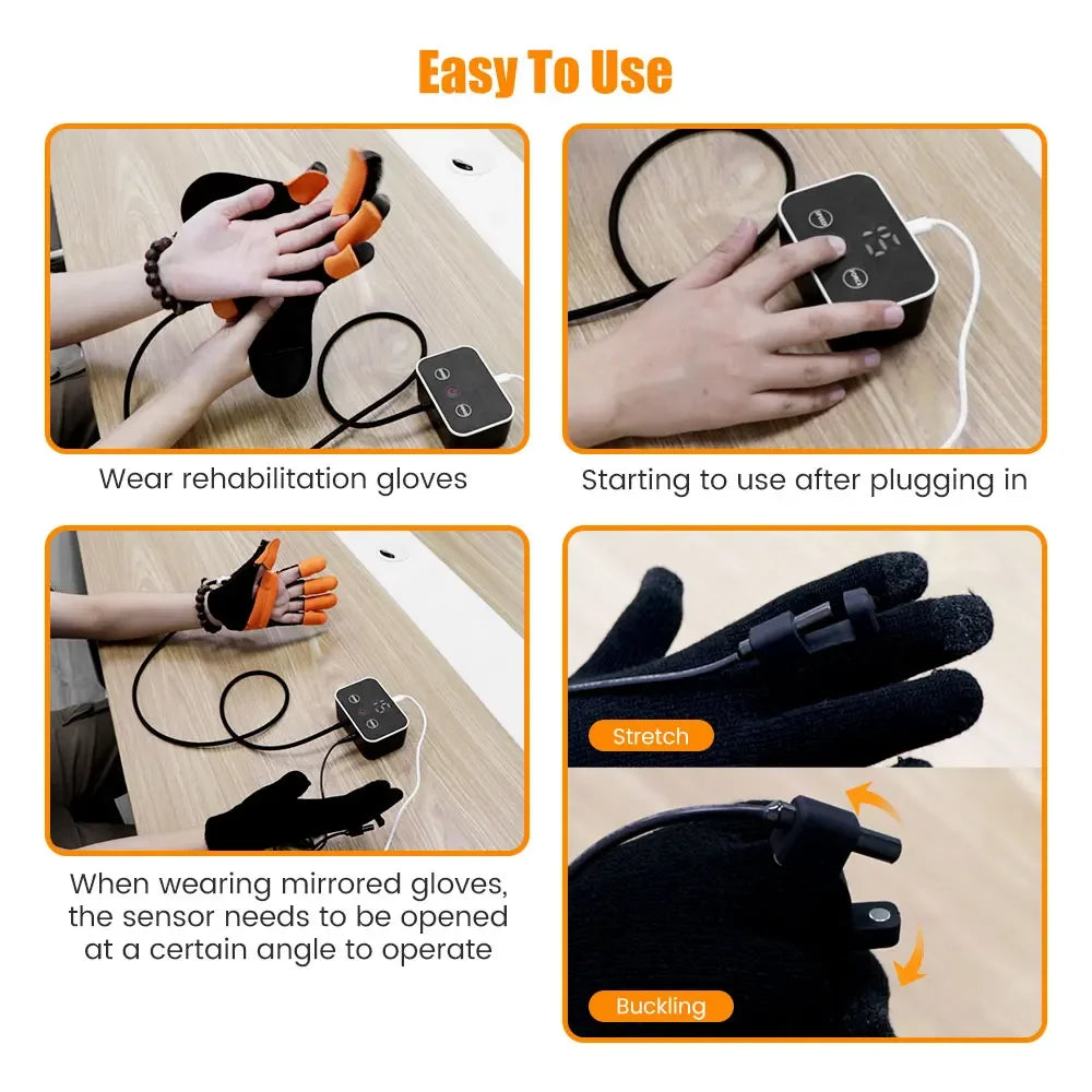 Hand rehab robot gloves – Stroke recovery trainer