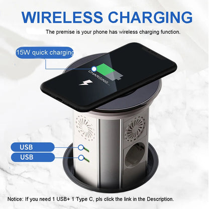 Smart lifting socket