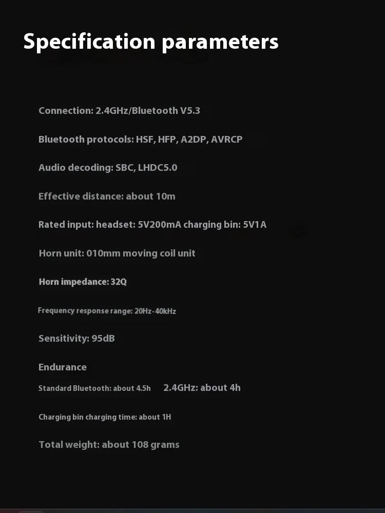 Esports earphones 2.4G