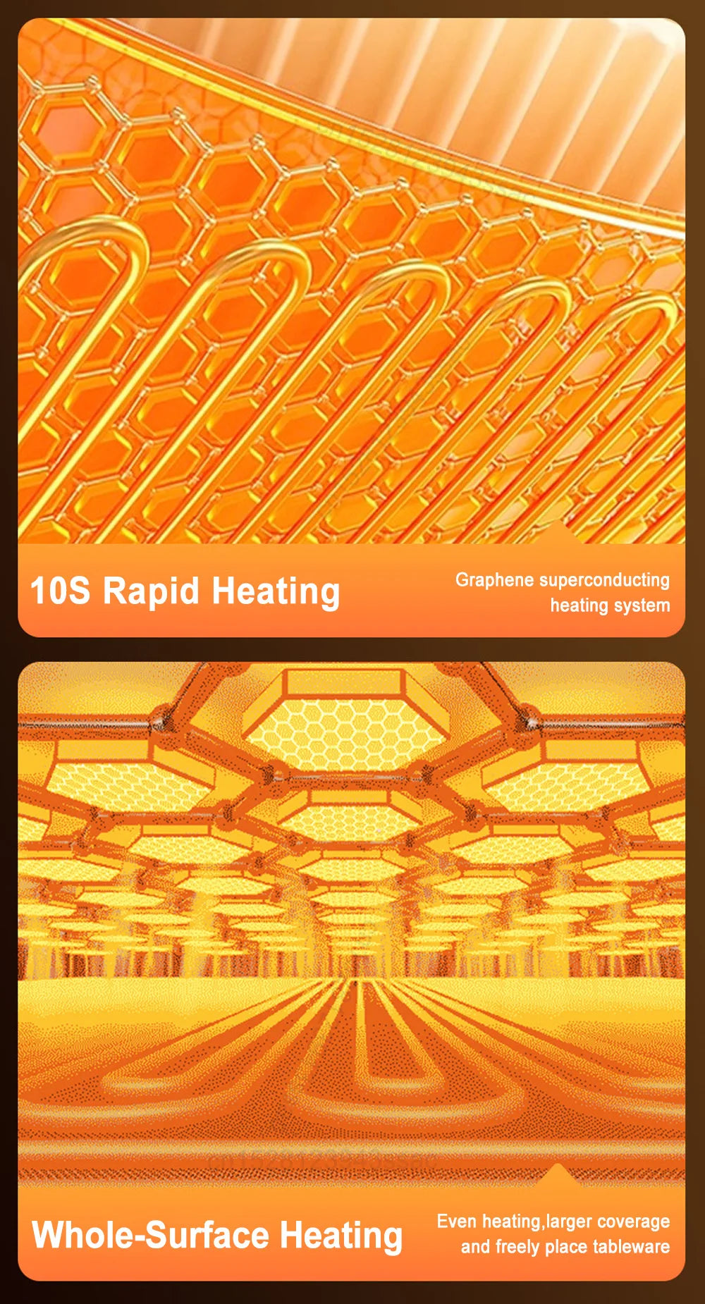 Electric warming tray food
