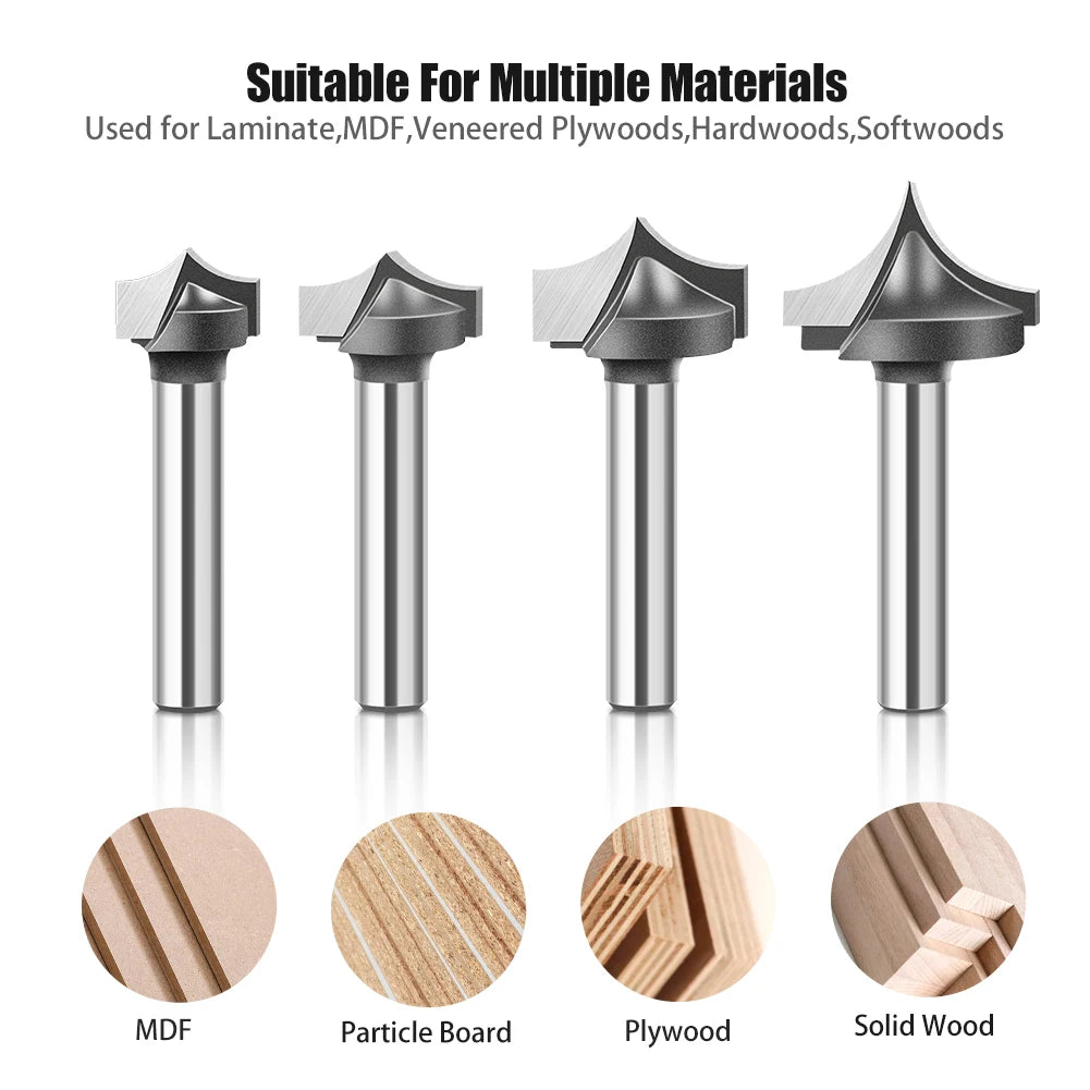 6mm 12mm shank  bottom milling cutter slotting router bit
