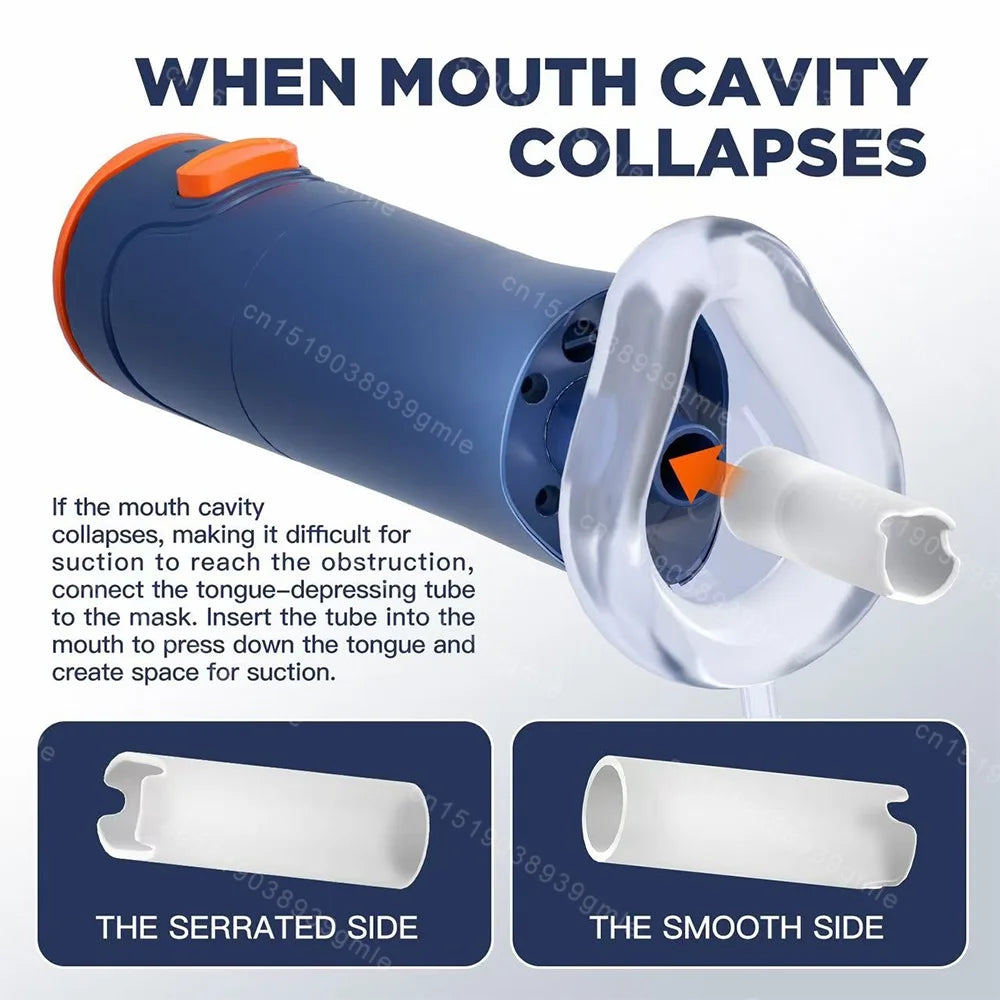 Auto CPR first aid choking device