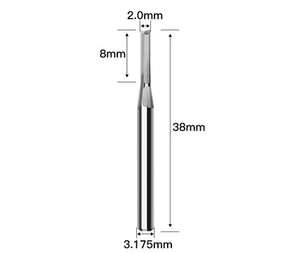 Expertly crafted for precision tungsten carbide CNC milling cutter and features 2 flutes.