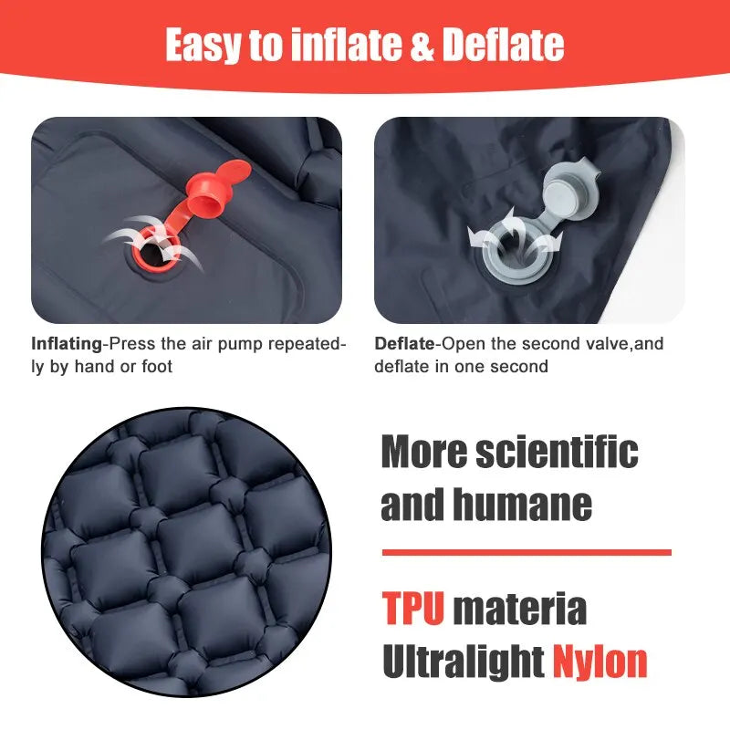 Outdoor inflatable sleeping pad