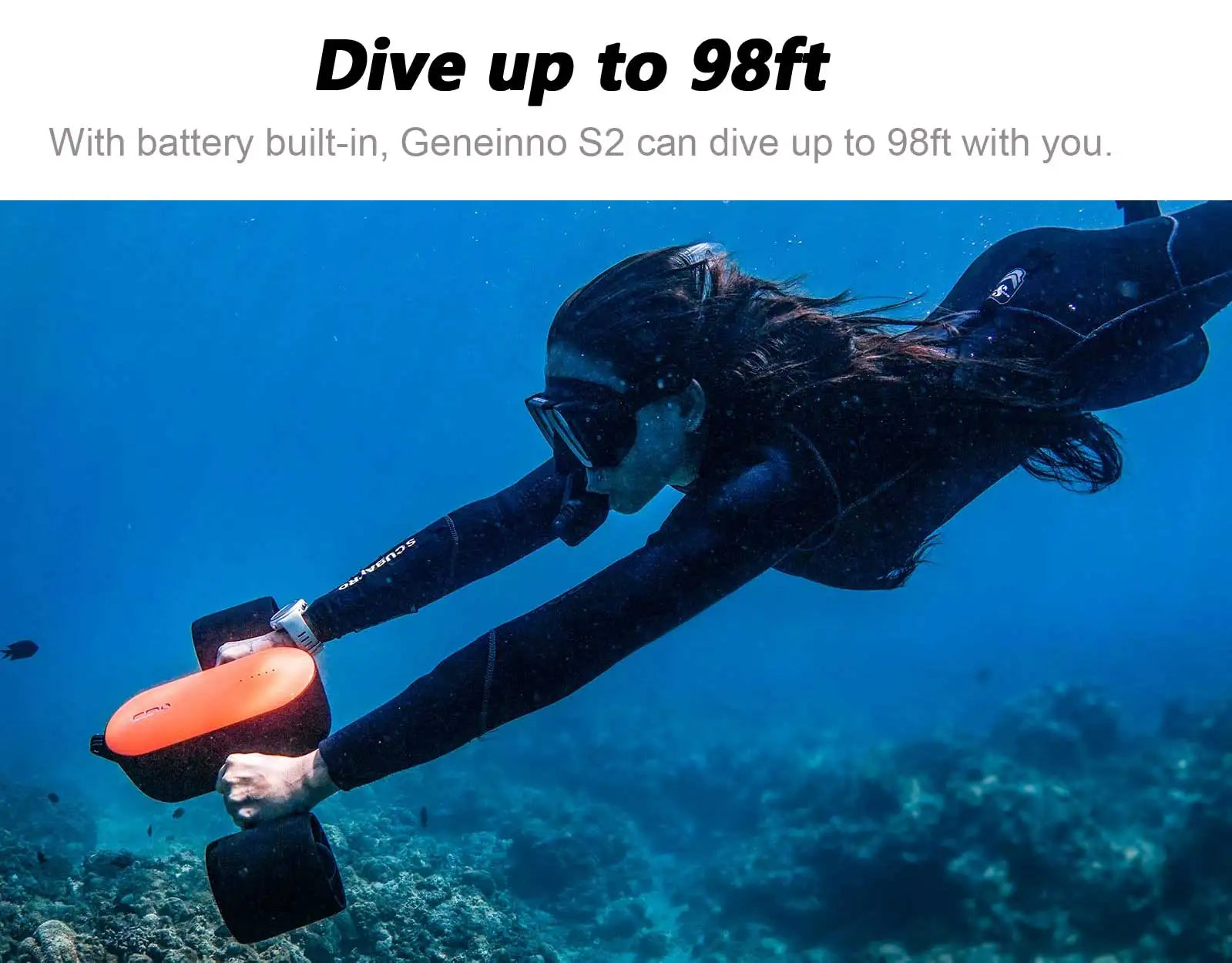 S2 Underwater Scooter,Dual Motors and Smart APP Support,Sea Scooter for Swimming Scuba Free Diving Snorkeling for Kids