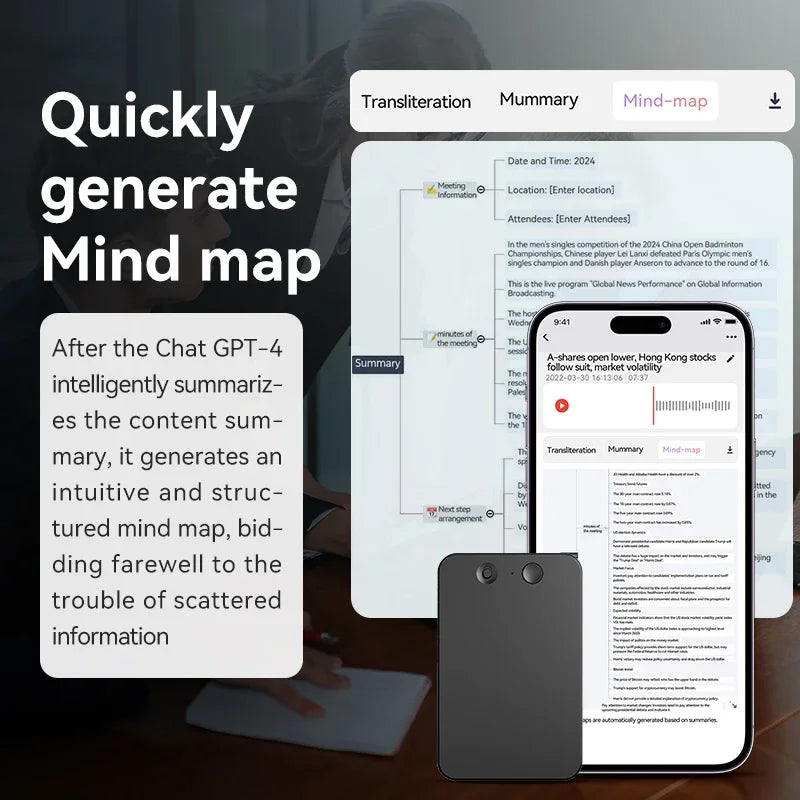 Audio Voice Recorder with AI Powered ChatGPT-4