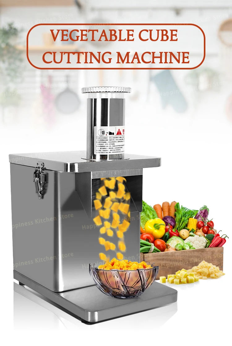 Electric vegetable cutter fruit slicer tomato pieces or cube !