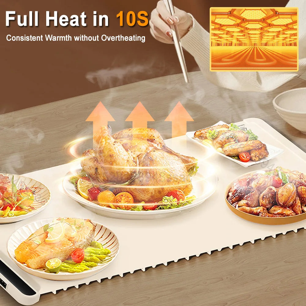 Electric warming tray food