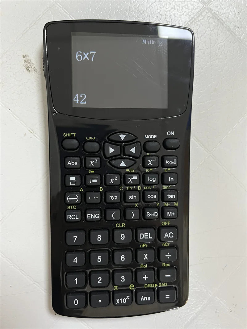 Smart student calculator with E-Book & privacy screen