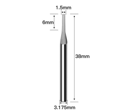 Expertly crafted for precision tungsten carbide CNC milling cutter and features 2 flutes.