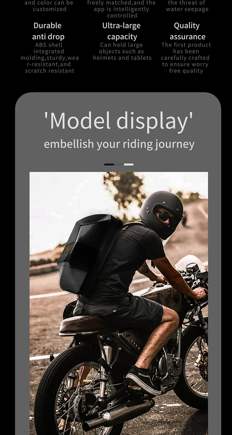 Waterproof led backpack