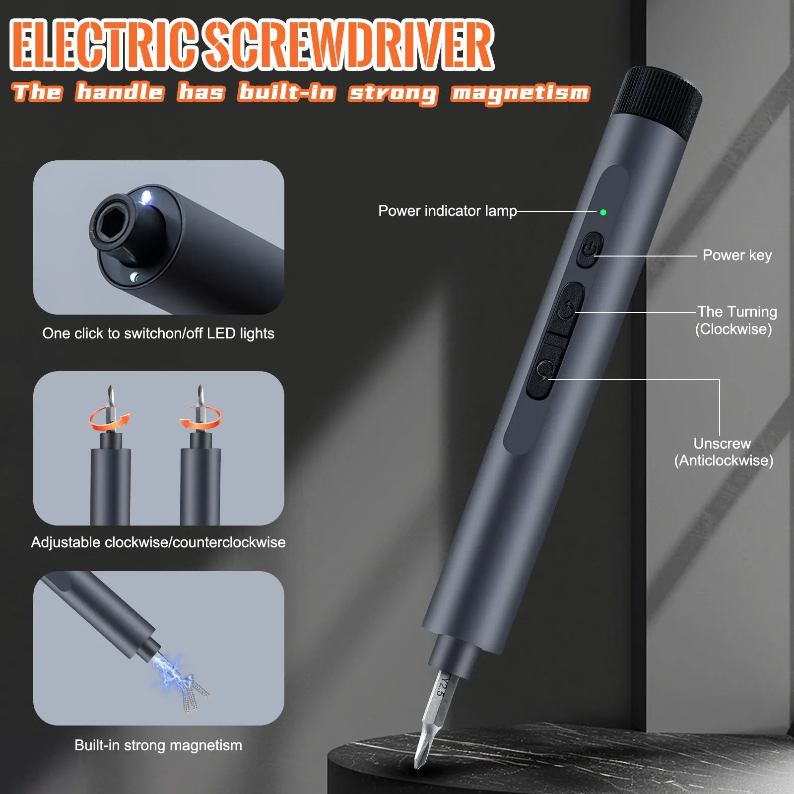 Precision electric screwdriver set