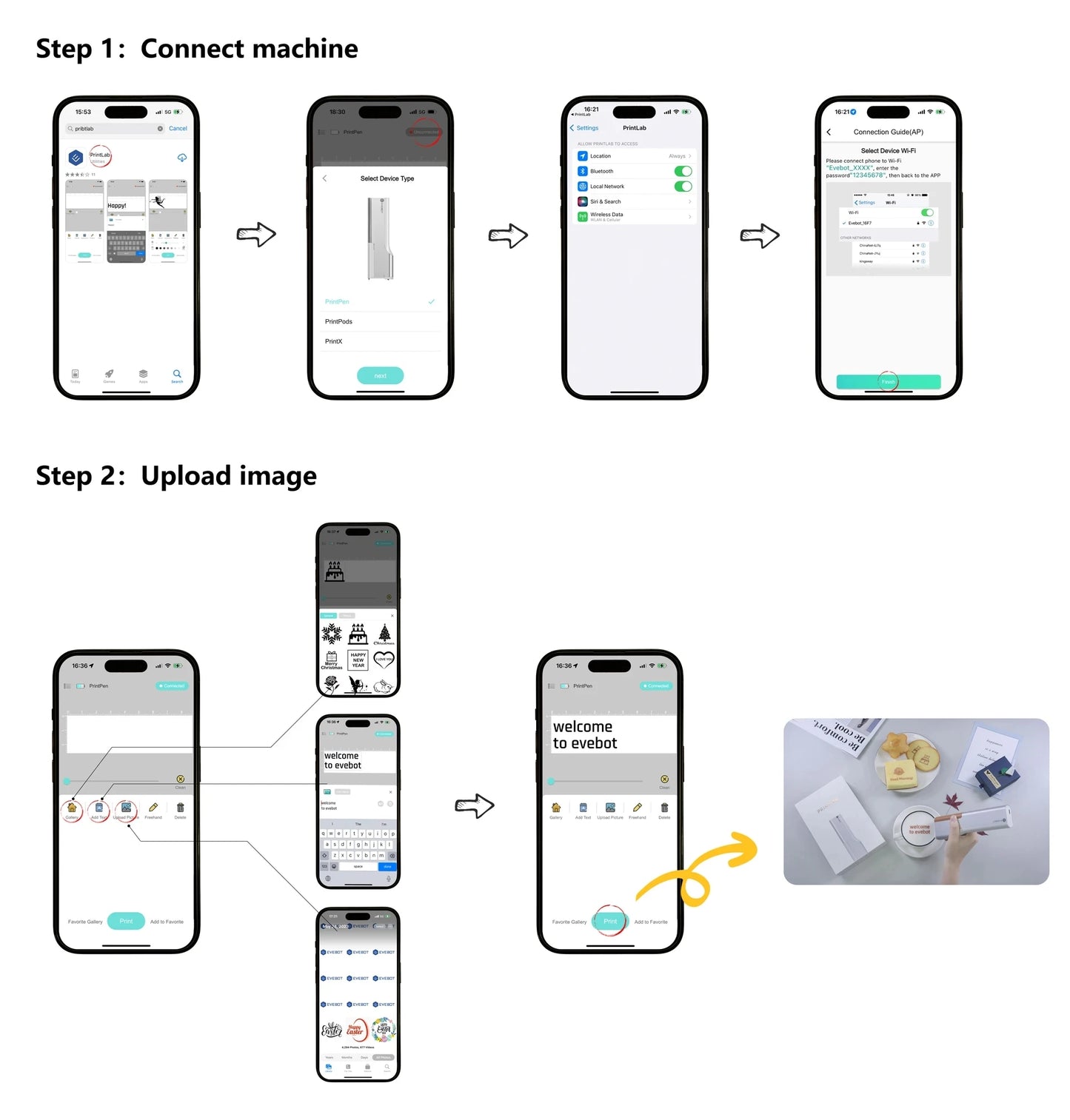 EVEBOT Print pen