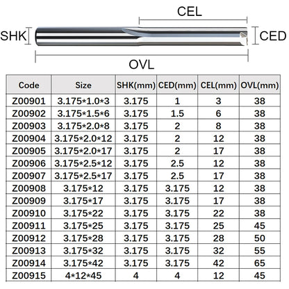 Expertly crafted for precision tungsten carbide CNC milling cutter and features 2 flutes.