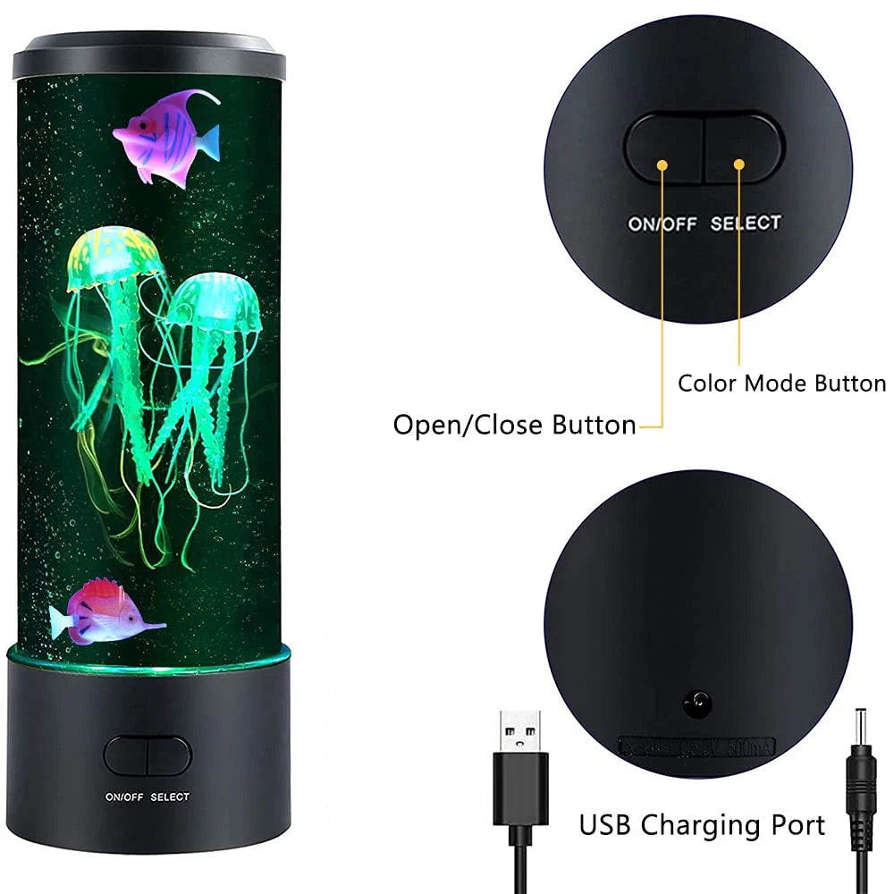 Jellyfish lamp led night light