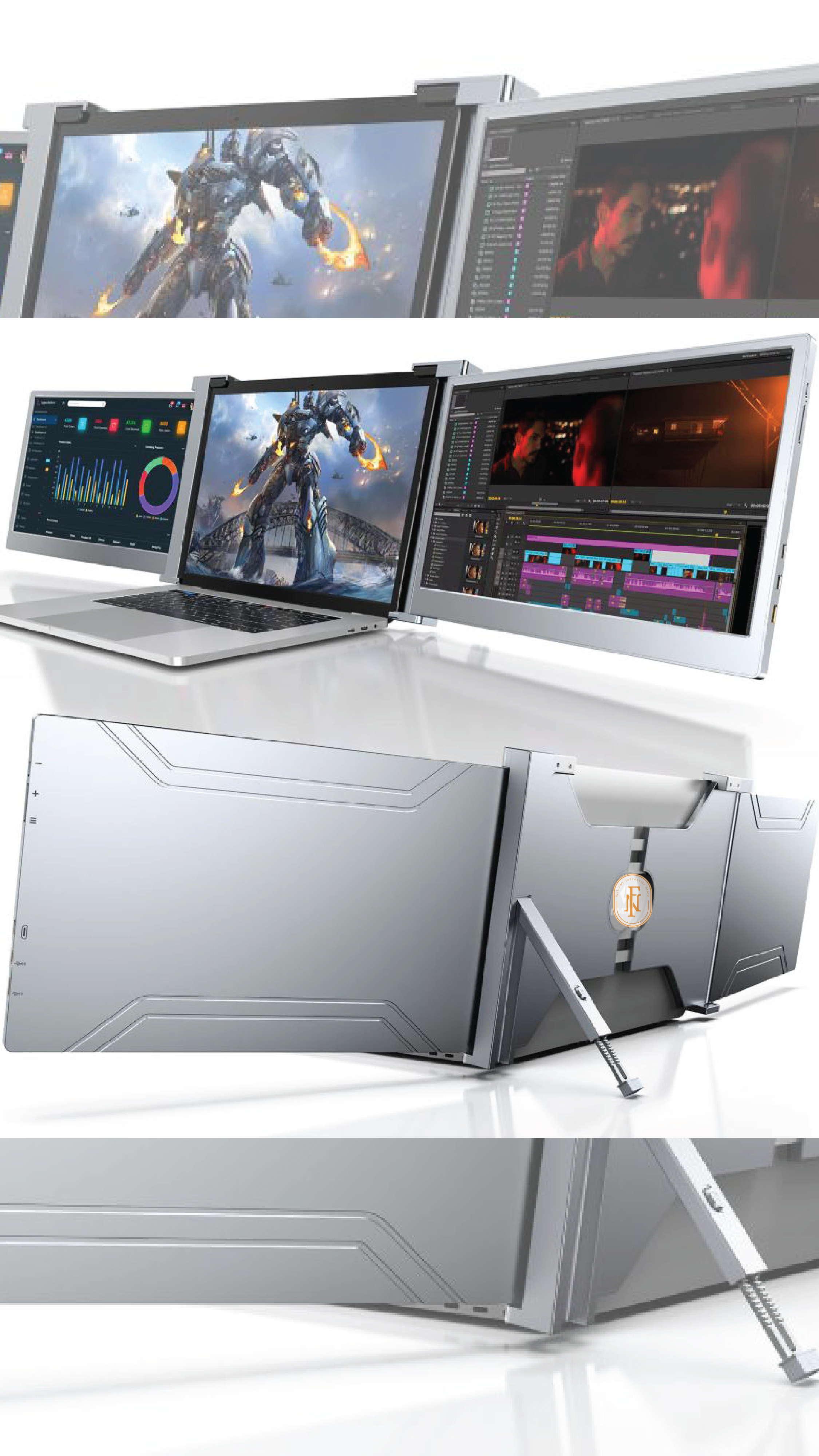 Double screen display extender