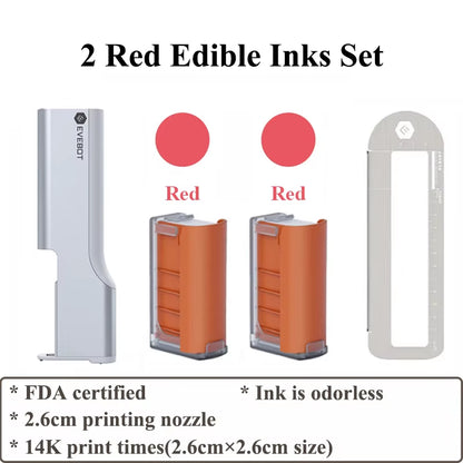 Evebot Printpen Handheld Portable Mini Coffee Printpen Latte Art Macaron Cookie DIY Design Printer Bluetooth 4.2