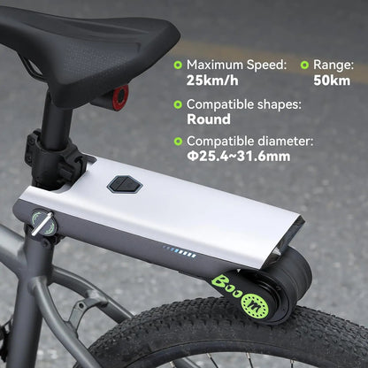 Bicycle Electric Booster 18V 200W Portable Bicycle Booster Durable Accessories for Bicycle Electric Bike Mountain Bike Suite