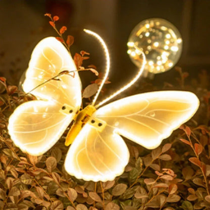 Butterfly Lights LED Butterflies Simulation Dynamic Static Butterfly Lights for Outdoor Home Decor Wedding Party DIY Decorations